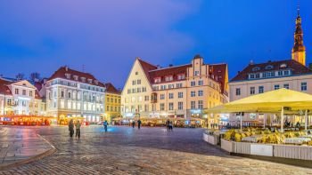 Old town tallinn city